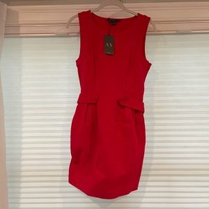 Armani Exchange Sleeveless Red Mini